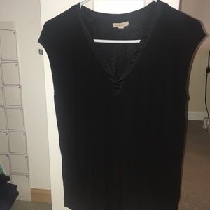 Anthropologie Bordeaux black top